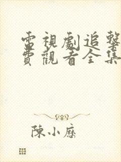 电视剧追击者免费观看全集完整版高清封面