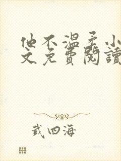 他不温柔小说全文免费阅读无弹窗封面