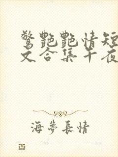 惊艳艳情短篇辣文合集午夜人屠封面