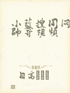 小蓝搜同网玩弄帅哥视频