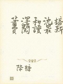 萧泽和沈榕宁免费阅读最新章节封面