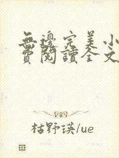 无边完美小说免费阅读全文最新章节