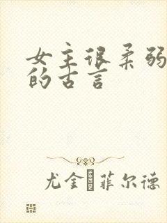 女主很柔弱漂亮的古言