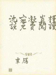 沈宛凝肖槿辰小说免费阅读全文