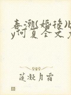 春潮(婚后)by何夏全文免费阅读封面