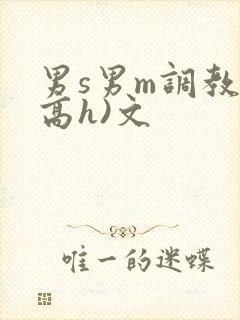 男s男m调教(高h)文
