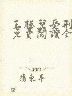 王聪儿受刑小说免费阅读全文封面