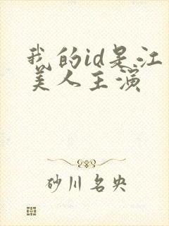 我的id是江南美人主演封面