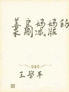 善良妈妈的朋友未删减版