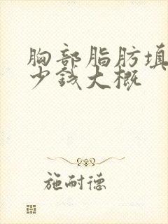 胸部脂肪填充多少钱大概