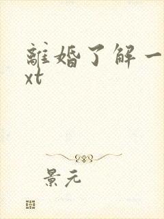 离婚了解一下txt封面