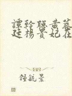 谭干聪黄蓉版宫廷杨贵妃在线