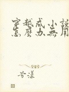 穿越成小说反派怎么办无用