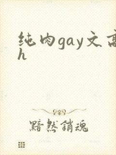 纯肉gay文高h