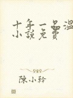 十年一品温如言小说免费封面