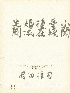 先婚后爱小说无删减在线阅读