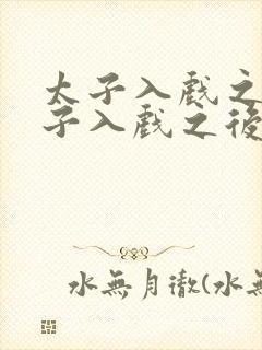 太子入戏之后太子入戏之后封面