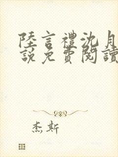 陆言礼沈月慈小说免费阅读最新章节