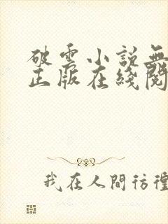 破云小说无删减正版在线阅读