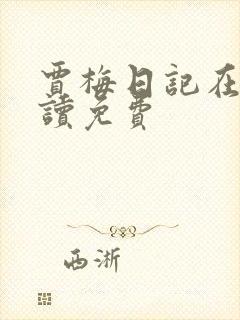 贾梅日记在线阅读免费