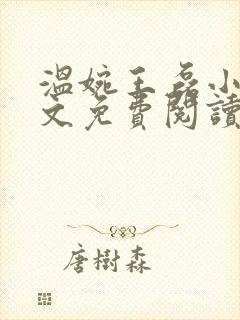 温婉王磊小说全文免费阅读无弹窗