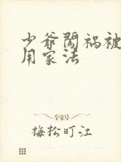 少爷闯祸被母亲用家法