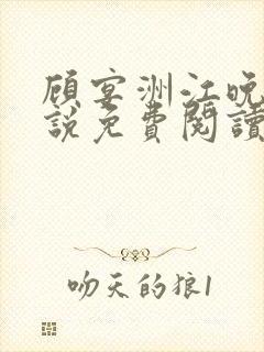 顾宴洲江晚枝小说免费阅读最新章节