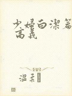 少妇白洁篇小说 高义