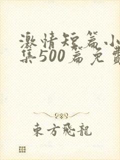 激情短篇小说合集500篇免费阅读