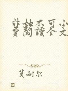 非她不可小说免费阅读全文