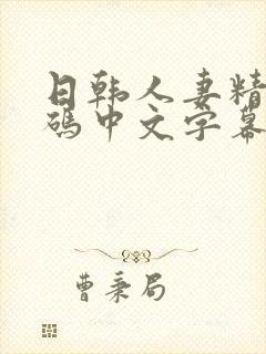 日韩人妻精品有码中文字幕封面