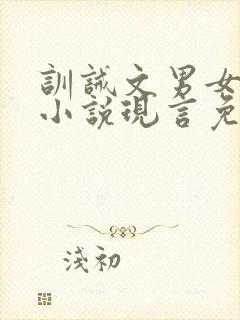 训诫文男女主的小说现言免费阅读封面