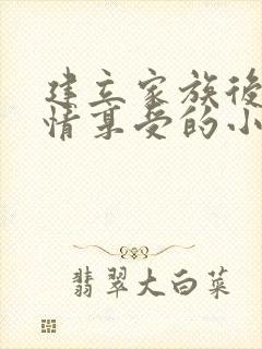 建立家族后宫尽情享受的小说