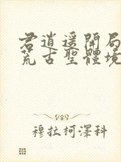 君逍遥开局签到荒古圣体境界