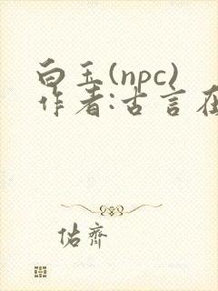 白玉(npc)作者:古言在线阅读笔趣阁封面