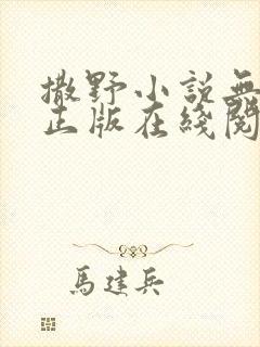 撒野小说无删减正版在线阅读