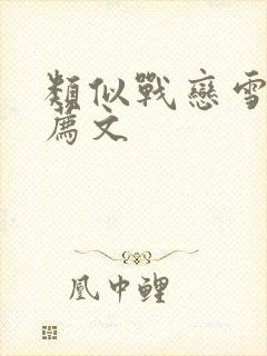 类似战恋雪的推荐文