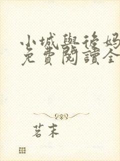 小城与后妈小说免费阅读全文最新章节