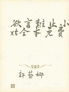 欲言难止小说txt全本免费