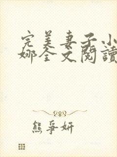 完美妻子小说苏娜全文阅读