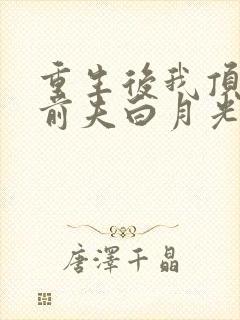 重生后我顶替了前夫白月光的结局