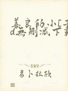 善良的小[子hd无删减下载