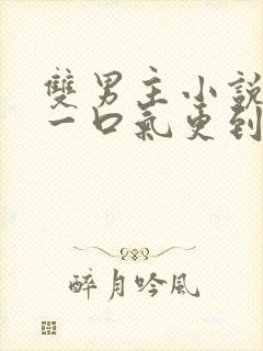 双男主小说推文一口气更到底