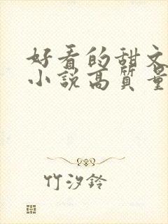 好看的甜文言情小说高质量文笔好