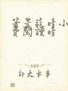 萧晨苏晴小说免费阅读晴封面