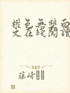 权色无双白洁全文在线阅读封面