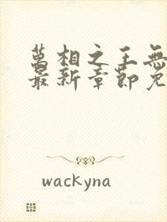 万相之王无弹窗最新章节免费阅读