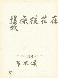 爆操校花在线播放封面