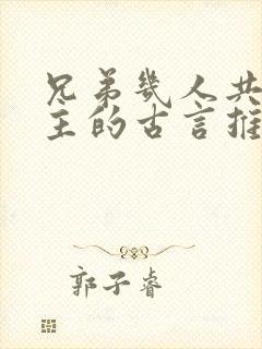 兄弟几人共娶女主的古言推荐完结封面