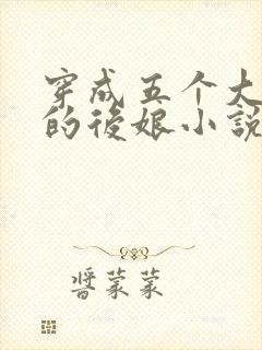 穿成五个大反派的后娘小说